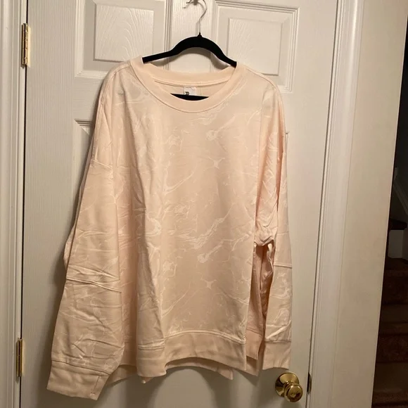 All in Motion Ivory French Terry Sweatshirt…size 4X - Picture 1 of 6